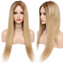 Load image into Gallery viewer, 100 % human hair long blond wig