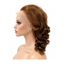 Load image into Gallery viewer, 16” Auburn Curly 13×4 Lace Frontal Human Hair Wig