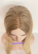 Load image into Gallery viewer, 100 % human hair long blond wig