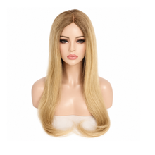Load image into Gallery viewer, 100 % human hair long blond wig
