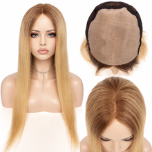 Load image into Gallery viewer, 100 % human hair long blond wig
