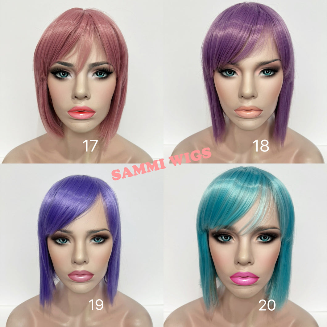 F764 Color short bob wigs