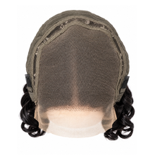Load image into Gallery viewer, 16” 5x5 Lace Closure Human Hair Curly Bob Wig – Natural Black 1B
