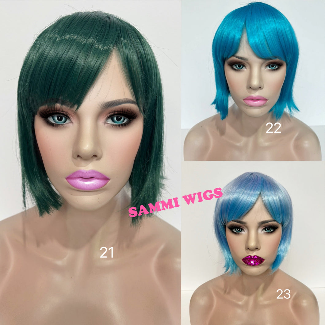 F764 Color short bob wigs