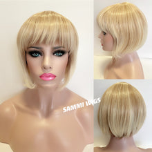 Load image into Gallery viewer, F807F Short blond bob wigs
