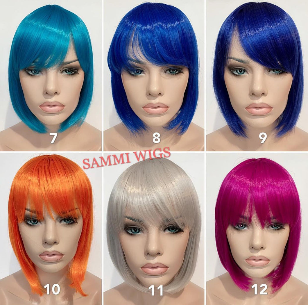 F764 Color short bob wigs