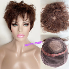 Load image into Gallery viewer, All hand made new short 100% human hair wig
