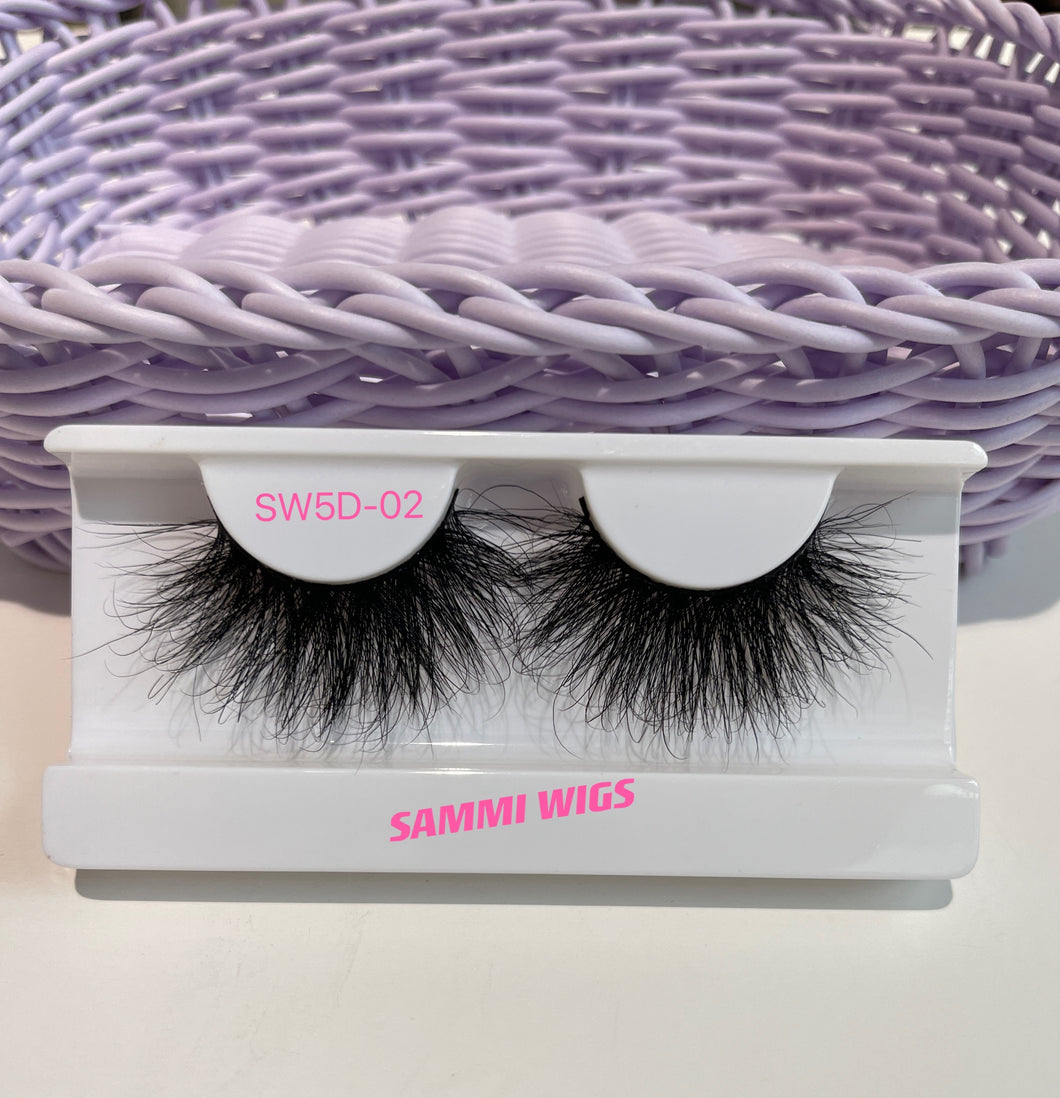 SW5D-02 25MM Mink Eyelash extra thick in big size