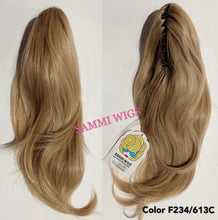 Load image into Gallery viewer, AC1535 Medium Length clip on wavy style pony tails

