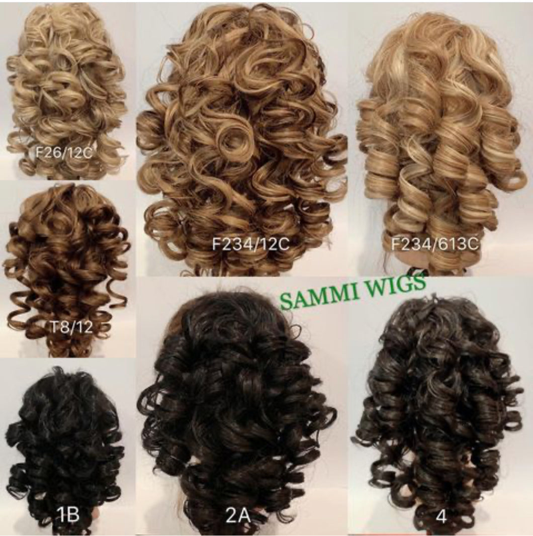 RJF989 Ringlet Wiglet curly pony tail in 7 colours
