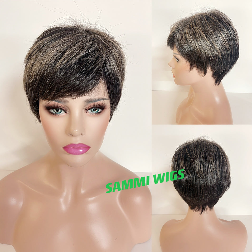 Short wig in Japanese kk fibre