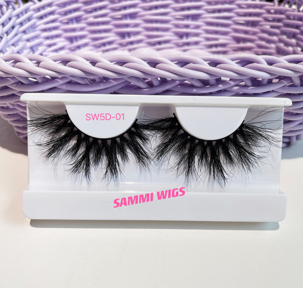 SW5D-01 25MM Mink Eyelash extra thick in big size