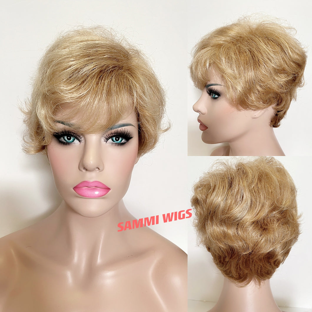 GENTRY Short blond wig in Japanese kk fibre