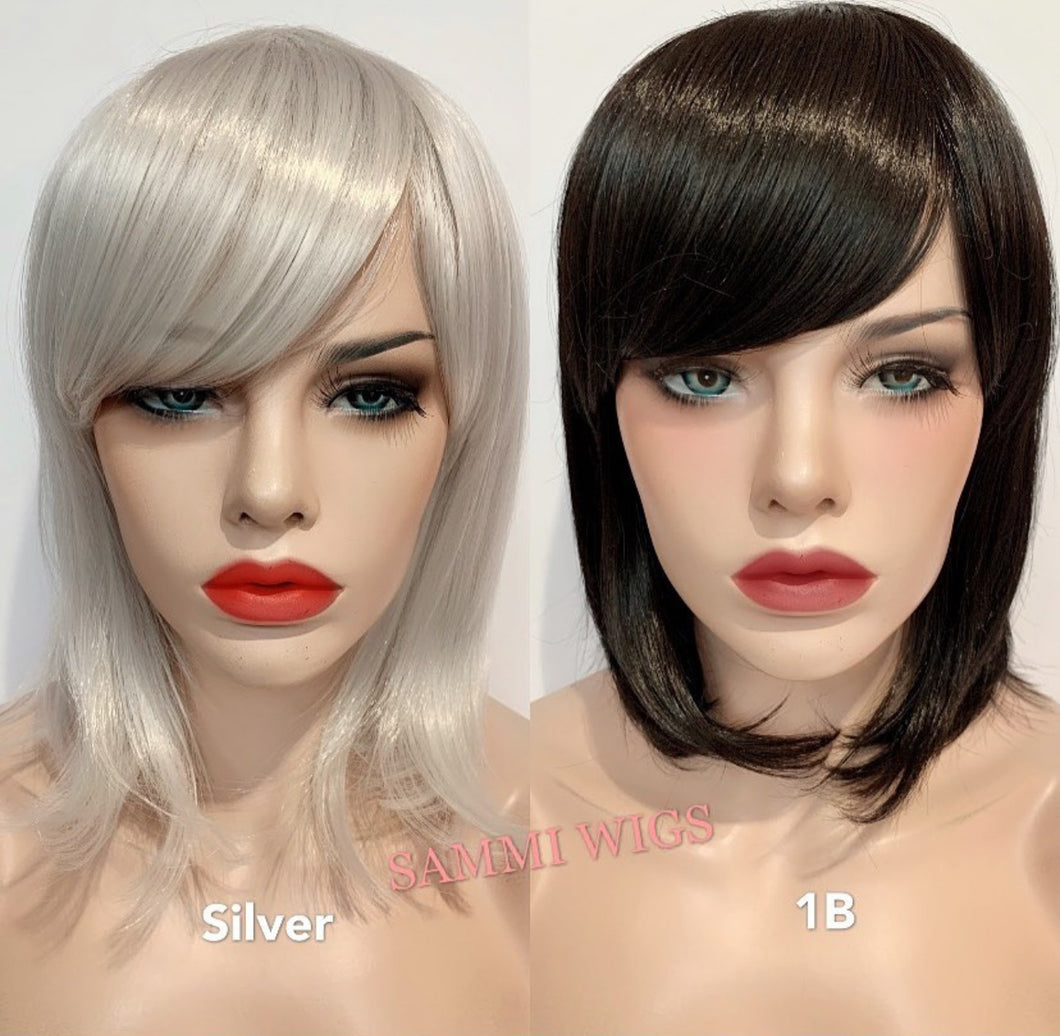 F097 shoulder length longer bob wig
