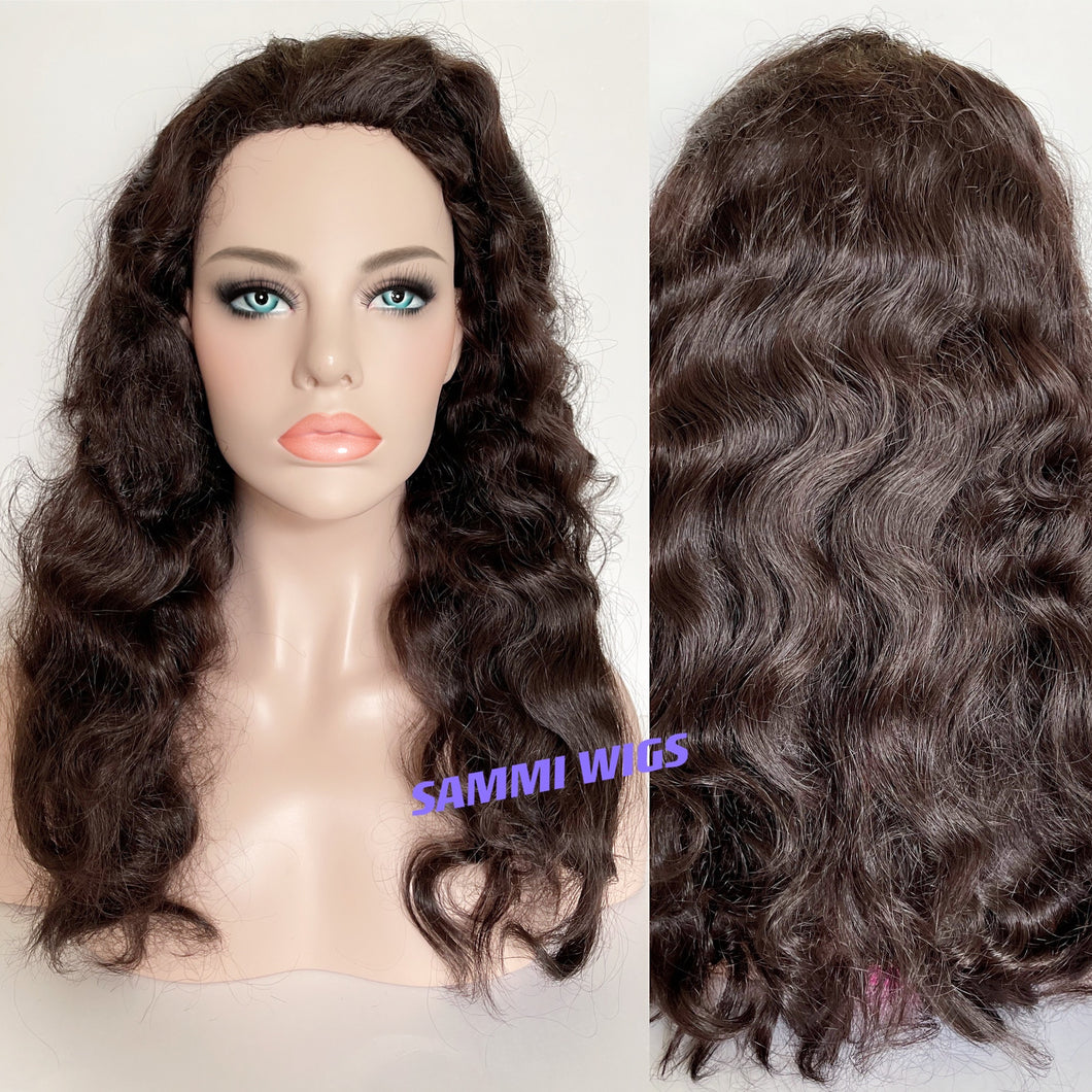 HS-542 Male long brown wig