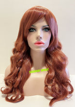 Load image into Gallery viewer, F708 Long curly wig in orange color
