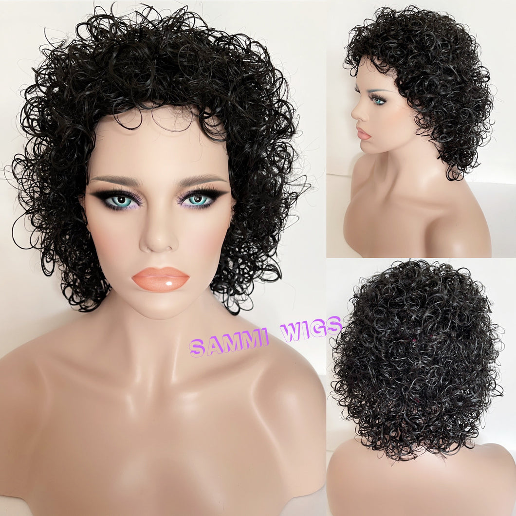 HS-539 Very curly short wig
