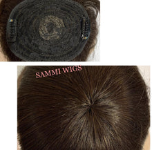 Load image into Gallery viewer, AC-186L Custom order machine made 100% human hair hair topper
